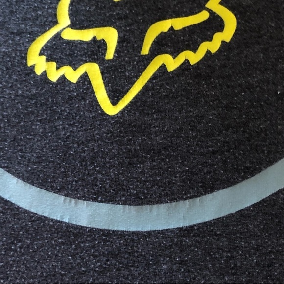 FOX Racing Dark Grey T-Shirt With Fox Head Logo Size Large - Picture 5 of 8